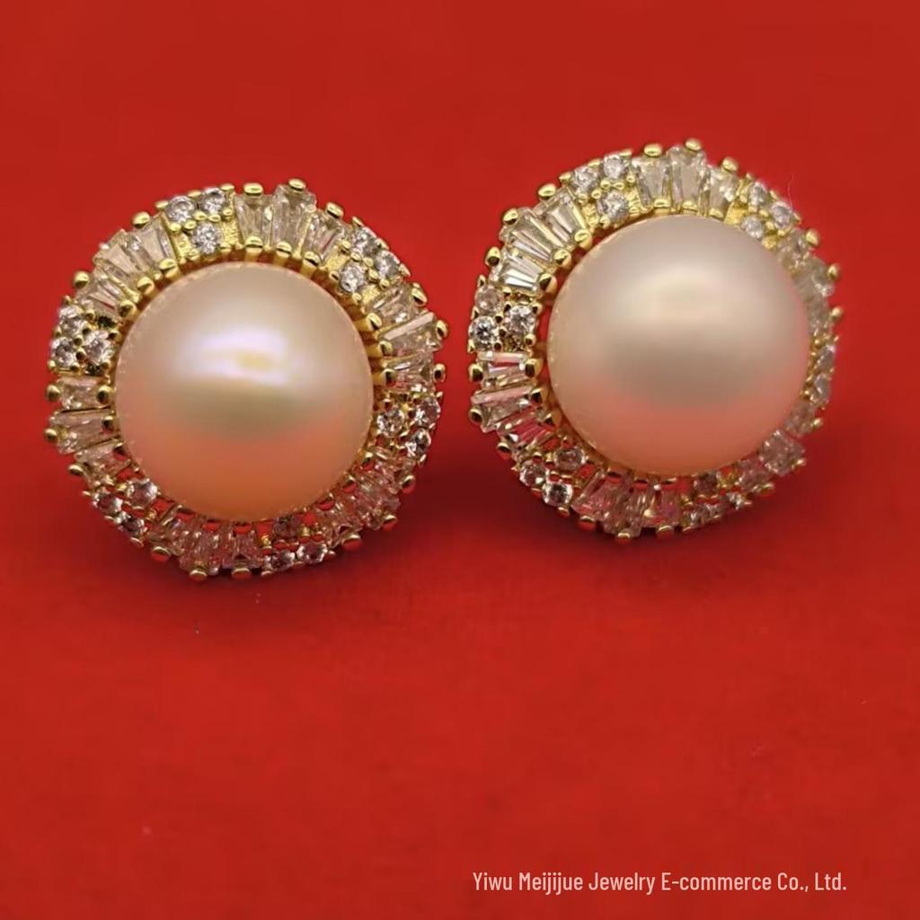 Korean-Style Pearl Rabbit Ear Stud Earrings - Trendy, Versatile Fashion Accessories