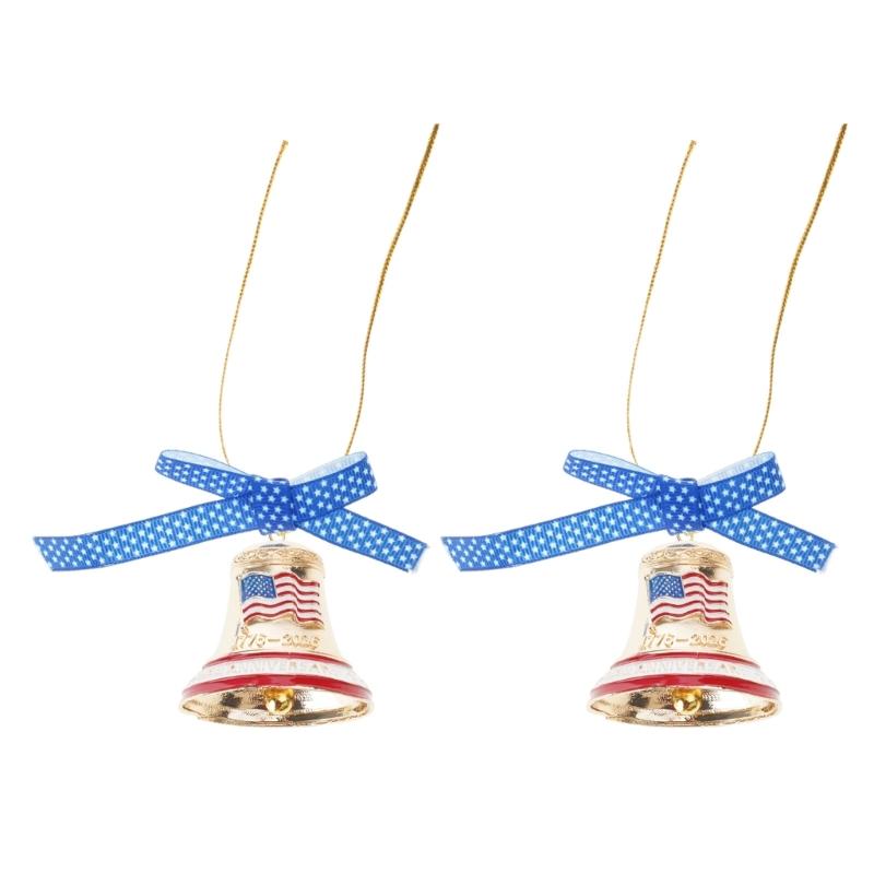 Vintage Christmas Tree Bell Ornament 250th Anniversary Bell Hanging Decoration For Holiday Tree Mantels Home Decorations