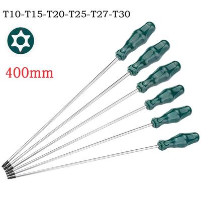 1 Stück Extra Langer Schraubendreher 400mm Mit Loch Starke Magnetische Bits Für T10/T15/T20/T25/T27/T30 Schraubendreher Heimwerkerwerkzeuge