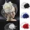 Bérets rétro Sinamay, bandeau fascinateur de mariage, chapeau Ascot Hatinator, voile de cage à oiseaux