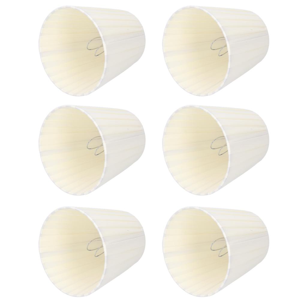 6Pcs Lamp Shade Cloth Crystal Chandelier Wall Light Modern Simple Household Supplies