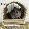 Guinea-pig Rabbit House Teeth Grinding Natural Wood Branches Weaving Hut Pet Supplies Chinchilla Nest Hamster Hideout Habitat Small Animal