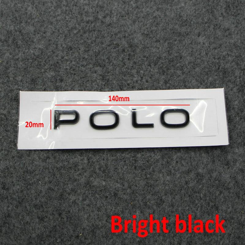 

2026 Hot For VOLKSWAGEN VW Apply to NEW Polo Rear tail mark Luggage label Lettered logo Bright Black чорний