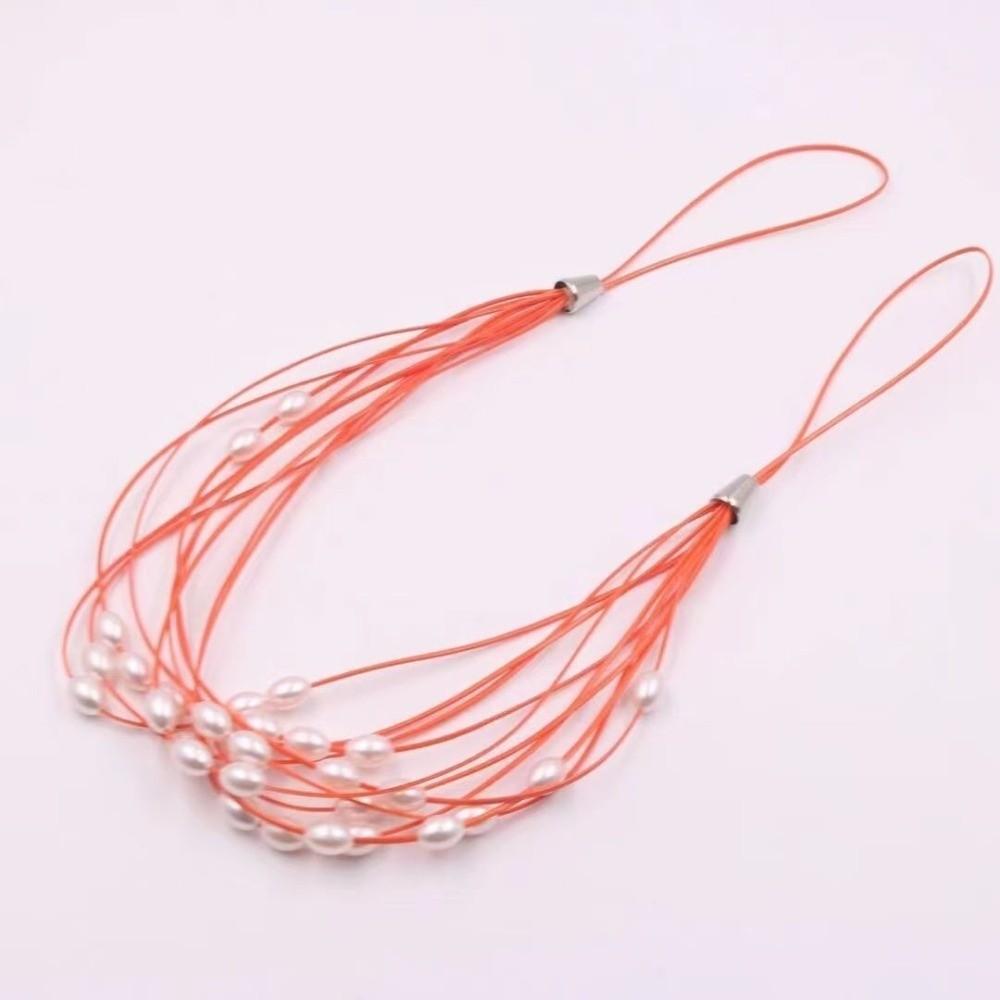2PCS Adjustable Pearl Curtain Tieback Polyester Curtain Tape Imitation Pearl Ties  Wedding Decor