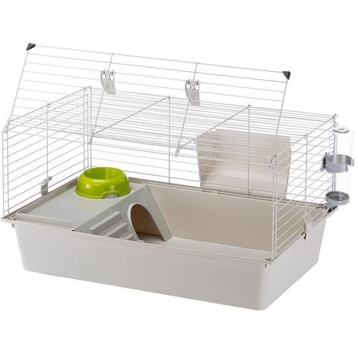 Kleintierkäfig - Hamster 77 x 48 x 42 cm - FERPLAST - CAVIE 80X1 - 77 x 48 x 42 cm - Hellgrau