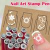 6/10/15 Pcs Professional Chic Nail Art Stamping Pen Set 9D Daisy/Star/Butterfly/Heart Metal NailTemplate DIY Nail Painting Tool