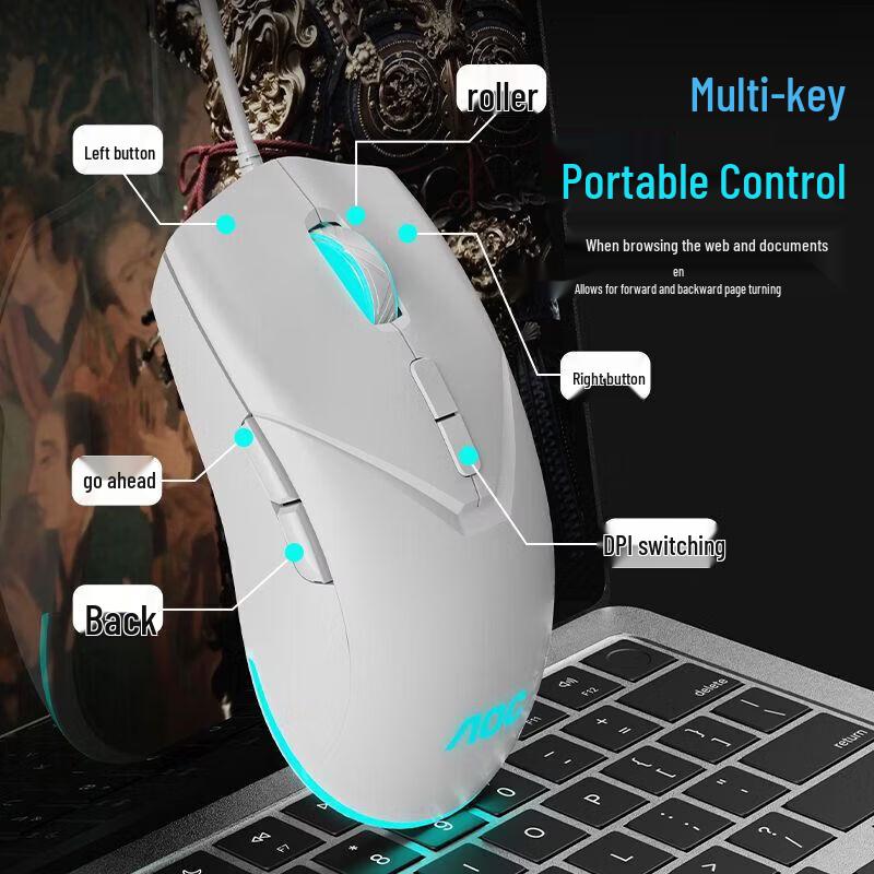 AOC MS110 Wired Gaming & Office Mouse