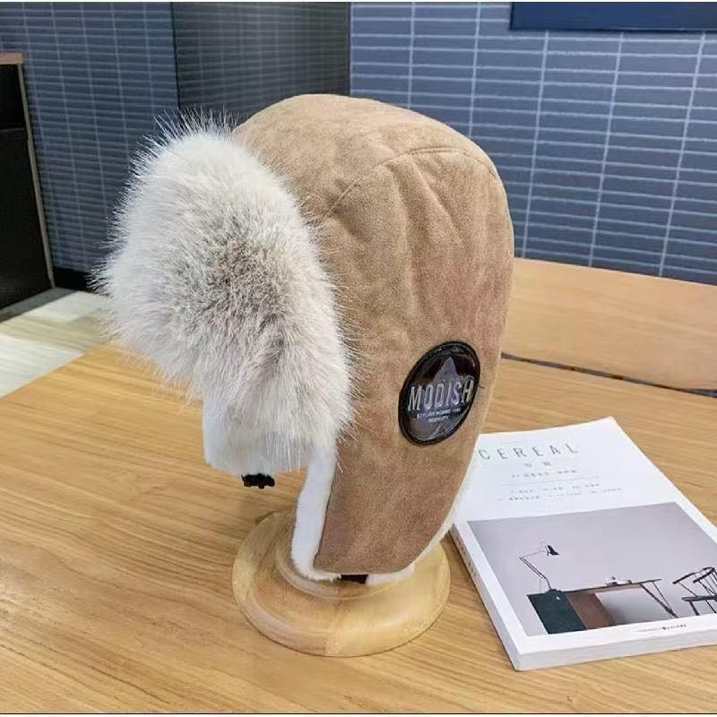 Women s Winter Lei Feng Hat - Warm Ear Protection, Thickened Outdoor Pilot Hat, Japanese Style
