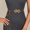 Waist Chain Metal Accessories Gold Belt With Skirt Dress Waist Chain Decoration Thin Belt Tide