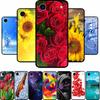 For Iphone 17 Air Phone Case Fashion Flower Protective Black Silicone Soft Funda For Iphone17 Air Back Cover Case 17Air Coque
