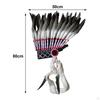 Indian Inspired Feather Headdress Headpiece Headband Fancy Dress American Chief Hat