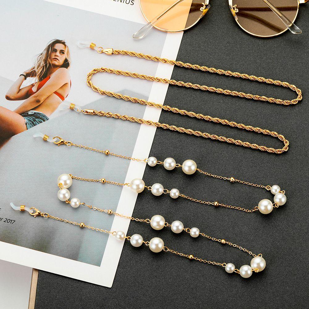 Pearls Reading Glasses Retainer Lanyard for Glasses Sunglasses Chains Glasses Strap Holder Cord