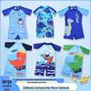 Costume da bagno sportivo intero da bambina, Età 2-11 anni, Design a gamba piatta per vacanze al mare