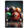 Billiards Metal Tin Signs Snooker Wall Art Posters Plaque Sign Vintage Iron Painting Decoration for Home Cafe Game Room Club Bar