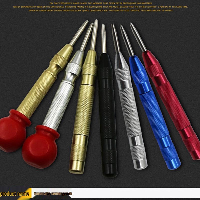 Auto Center Punch Drill & Glass Breaker with Grip