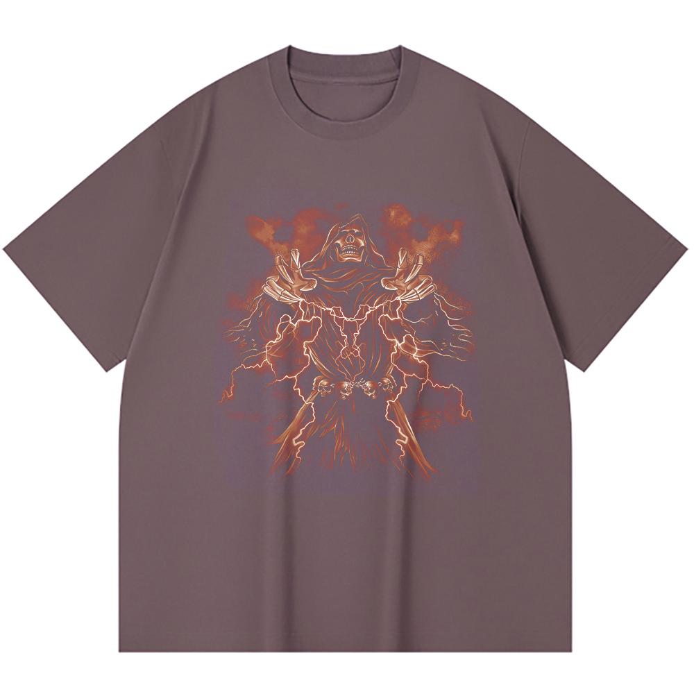 230 Gsm 100% Cotton Heavy Metal T-Shirt  Rock Band Popular Music Print Unisex Heavy Cotton T Shirt