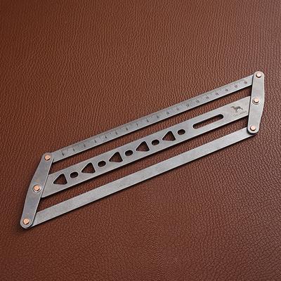 Professioneller Ledergürtel Hilfspositionierungs-Locher Lineal 18-48mm Verstellbar