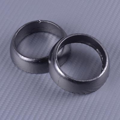 2Pcs 3610047 Metal Silver Twin Exhaust Donut Seal Gasket Fit for Polaris Sportsman 600 700 800