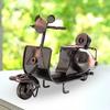 Metal Motorcycle Model Motorcycle Sculpture Vintage Style Figure Decoration Crafts Ornament for Home Desk Office Kids
