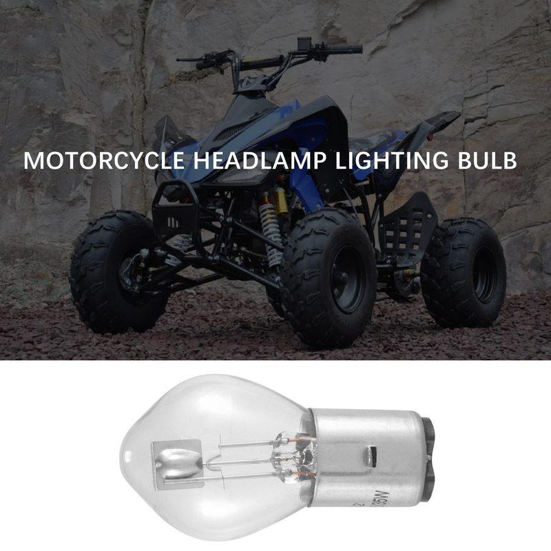 Мотоциклетное освещение 10X Лампа фары 12V 35W B35 BA20D Стекло Подходит для GY6 ATV Мопед Скутер