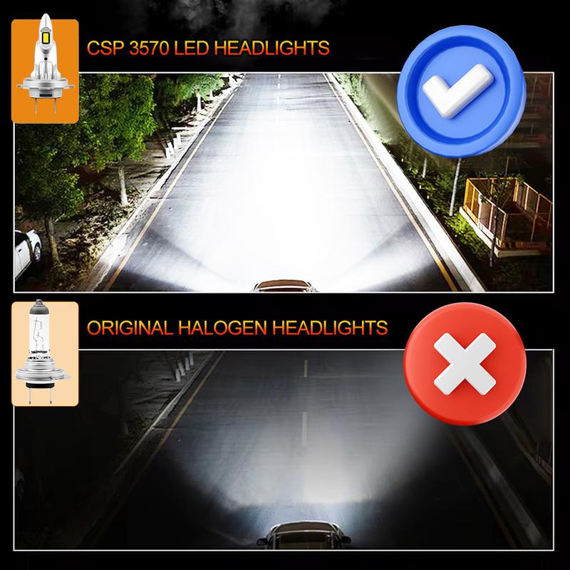 LED Headlight Bulb Canbus 30000LM 6000K CSP Car Headlamp White Wireless For Nissan Qashqai 2007 2008 2009 2010 2011 2012