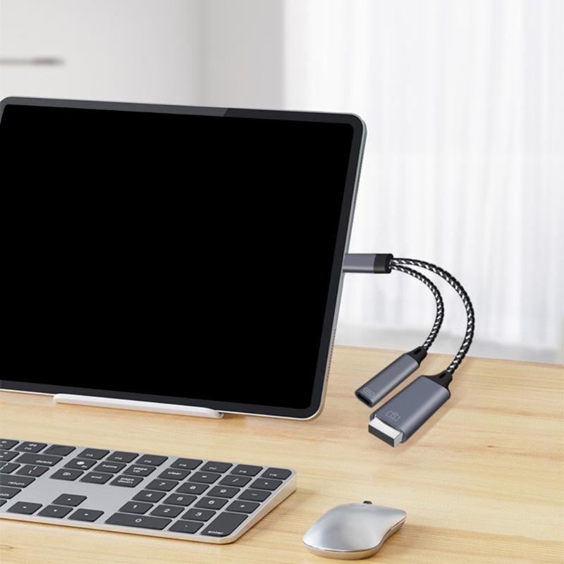 USB C Y Cable OTG Adapter USB C to USB OTG Splitter Support Fast Charging Highly speed Data Syncing Connecting Keyboards