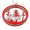 3D Reindeer Snowman Letter Wooden Pendent Hanging Christmas Ornament Reindeer/Snowman/Santa/Seasons