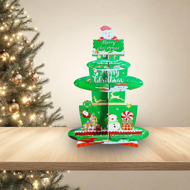 Three-Tier Halloween Dessert Stand: Ghost & Pumpkin Table Decoration