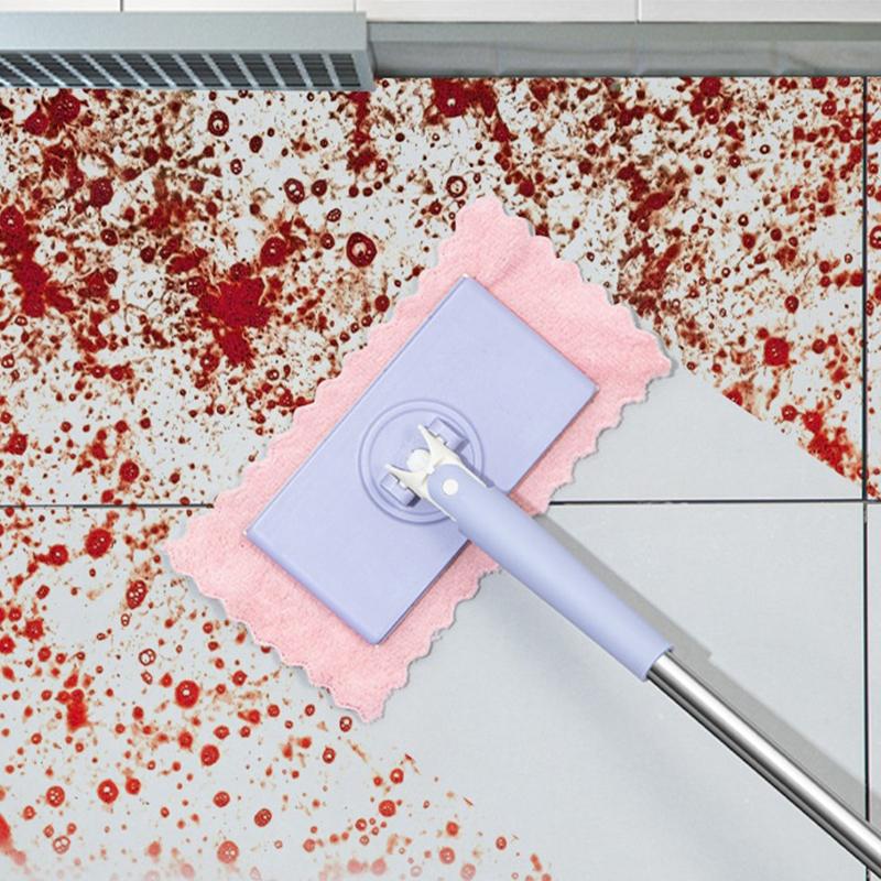 Compact 360° Rotation Lazy Mini Mop Disposable Wet Wipe Clip Flat Mop for Shoe Upper Surface Stain Quick Cleaning