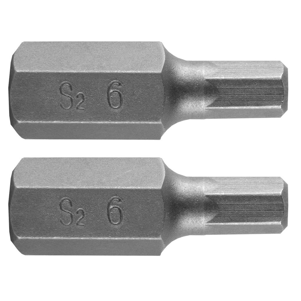 Šestihranný bit 6 x 30 mm, S2 x 2 ks.