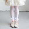 Comfortable Stretch Sweet Tights for Girls Lace Trim Soft Nylon Fabric Leggings Play Outfits Spring Summer