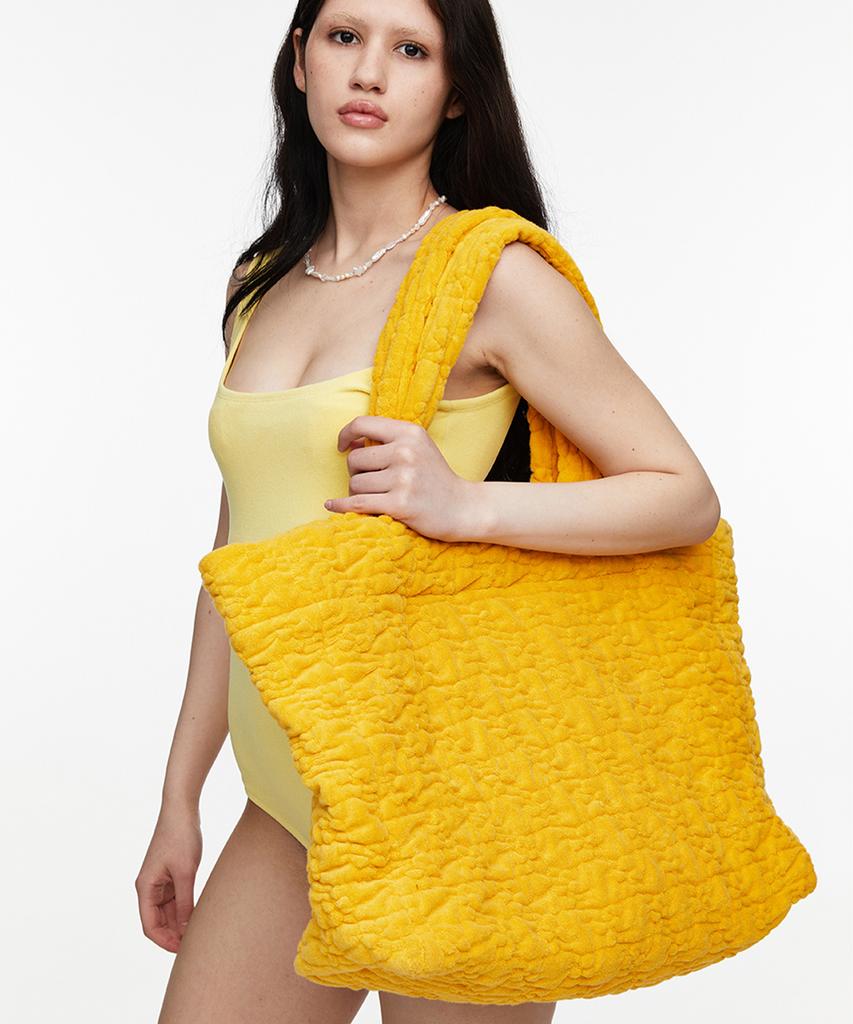 Lotsyou Lots You_X Miss Sohn Puffy Terry Big-Bag Mustard