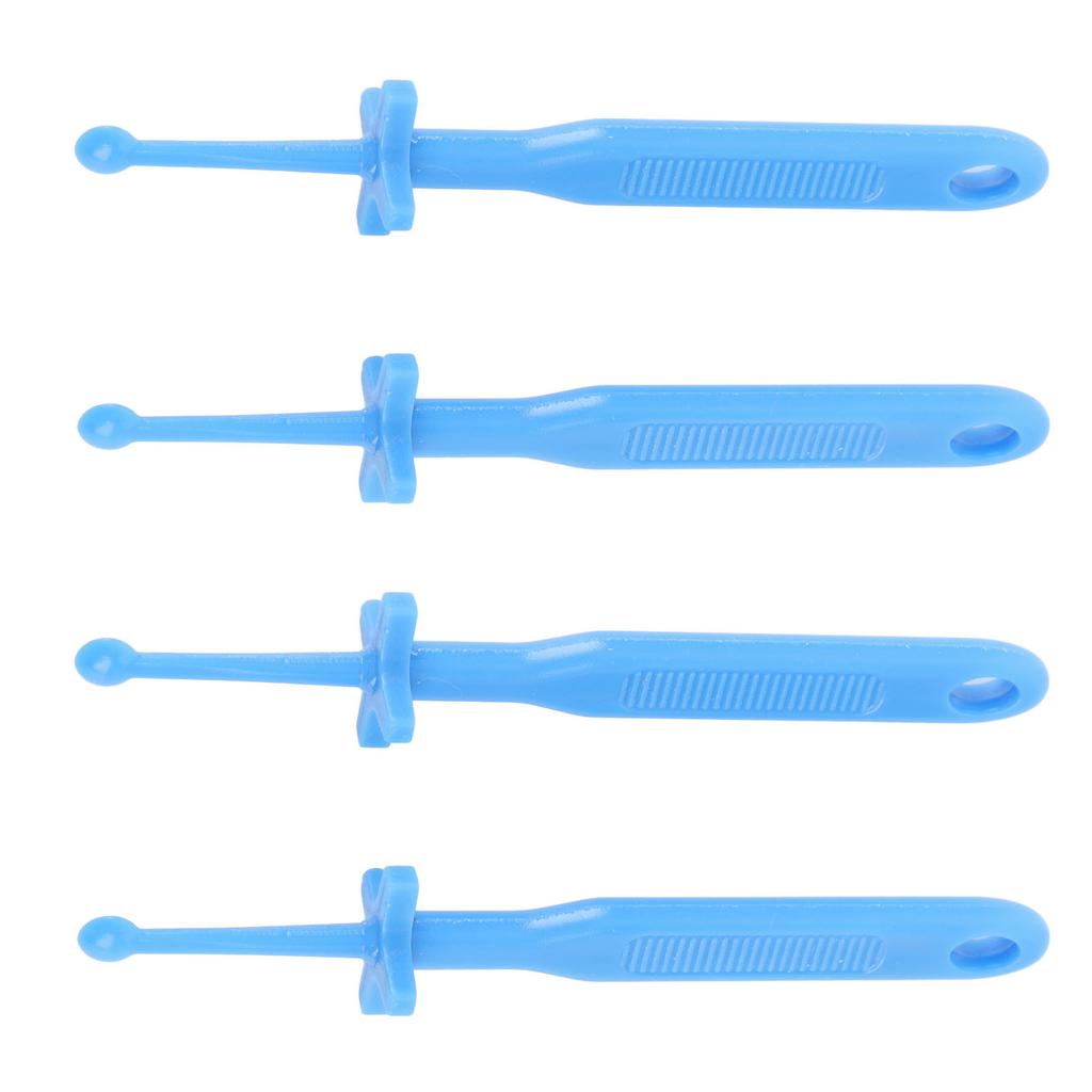 4pcs Ear Wax Removal Tool with Safe Guard Comfortable Reusable Plastic Ear Wax Cleaning Tool Ear Scoop
