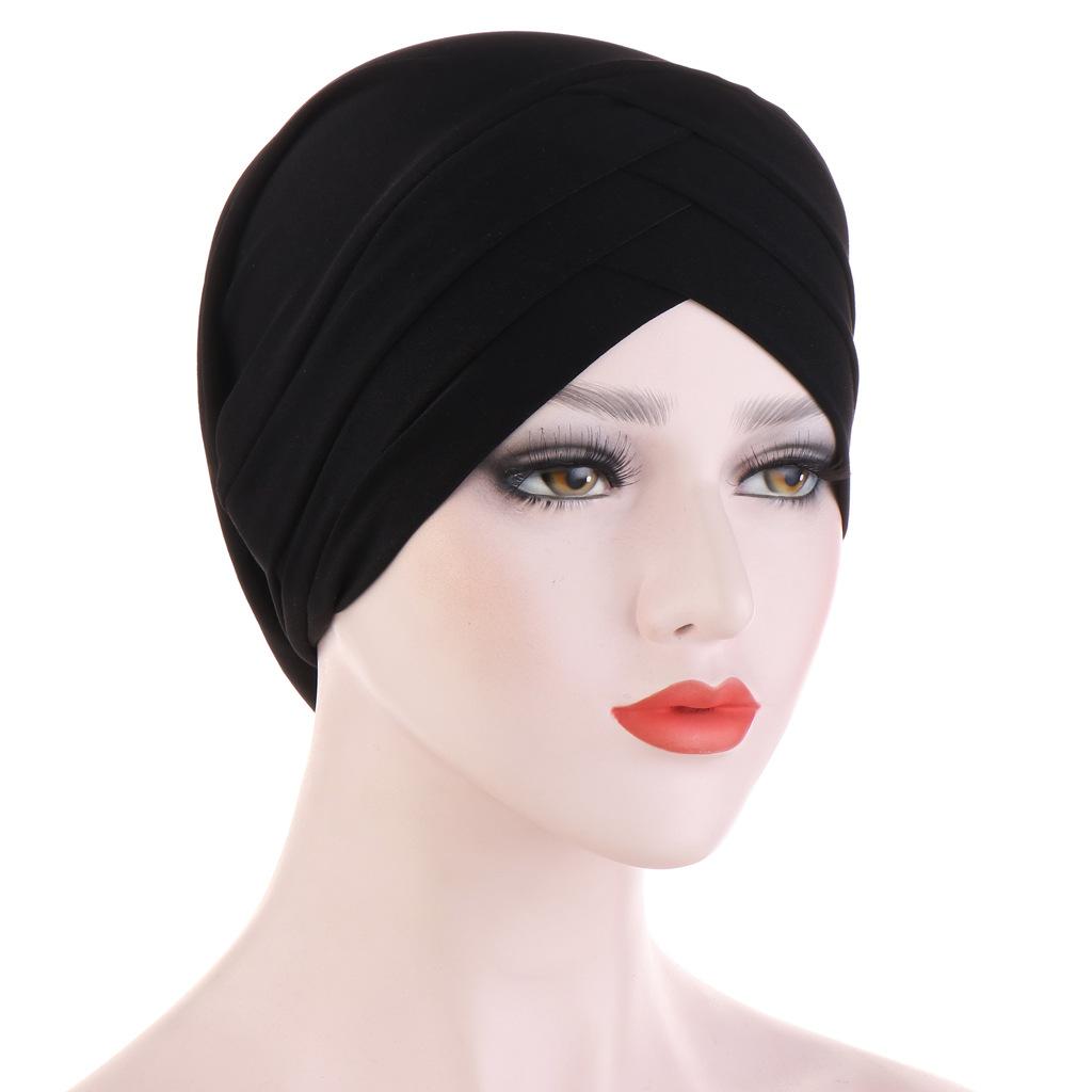 JTVOVO RUNMEIFA 2024 New Modal Full Wrapped Forehead Cross Inner Headscarf Balaclava Elastic Beanie Muslim Women Stylish Hijab