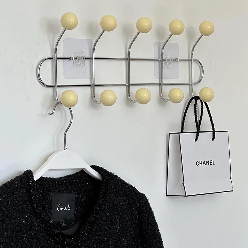 Key Storage Hook Multi-functional Hook Coat Living Room Bedroom Storage Hooks Wall Non-marking Decoration Accessories