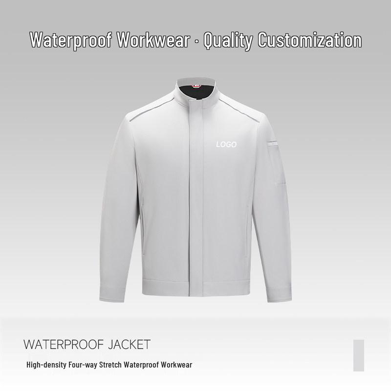 BMW Waterproof Workwear Jacket with Custom Logo for Employees - Stand-up Collar, Autumn/Winter Season