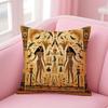 Historical Style Egypt Pharaoh Cultural Style Cushion Cover Linen Pillowcase Cover Soft Decor for Sofa Home Room