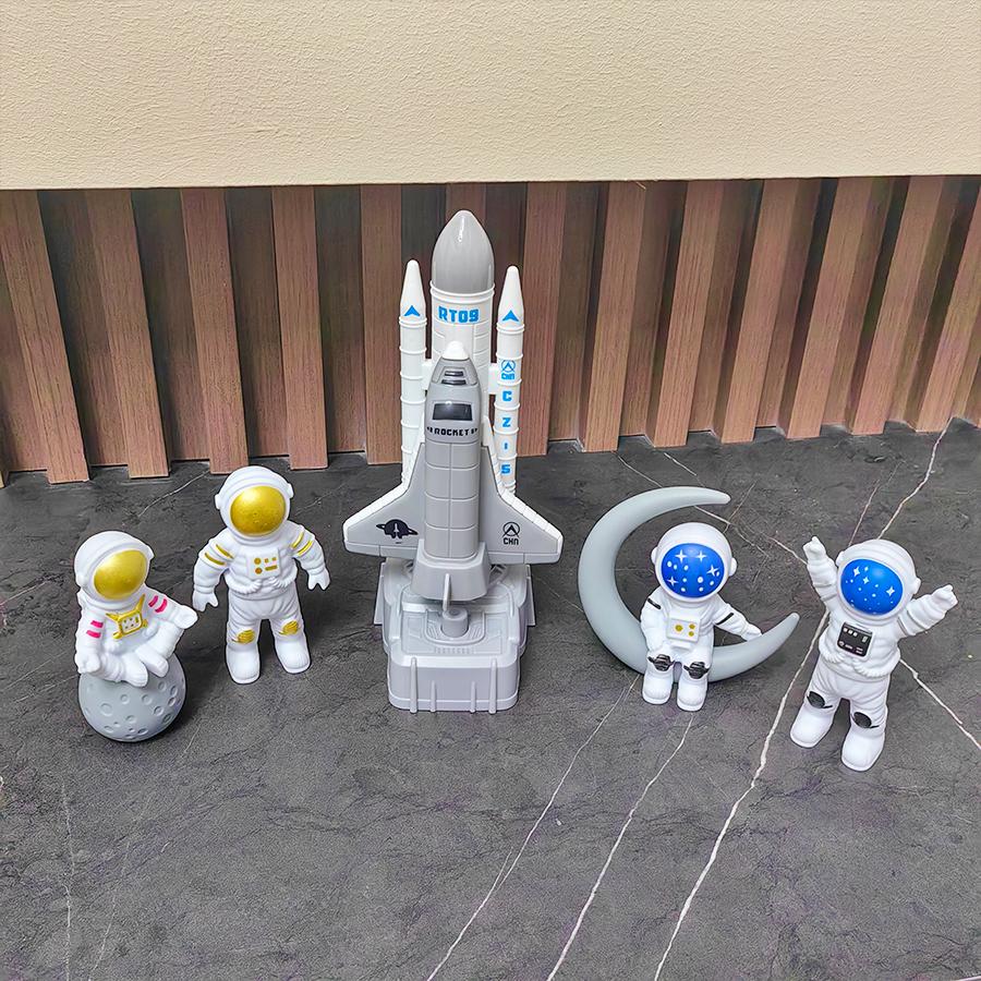 Rocket Launch Kit Launch Toys Space Rocket Launch Pad Space Station Model Children's Assembly Toys