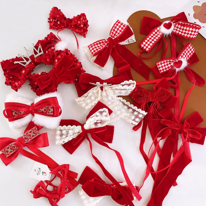 

Аксессуары для волос Милый бант с блестками Универсальный год