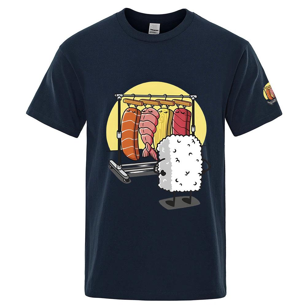Original Design Unisexs Funny Sushi Wardrobe Shirt Round Neck Short Sleeve TShirt Summer New Plush Fashion EyeCatching Top