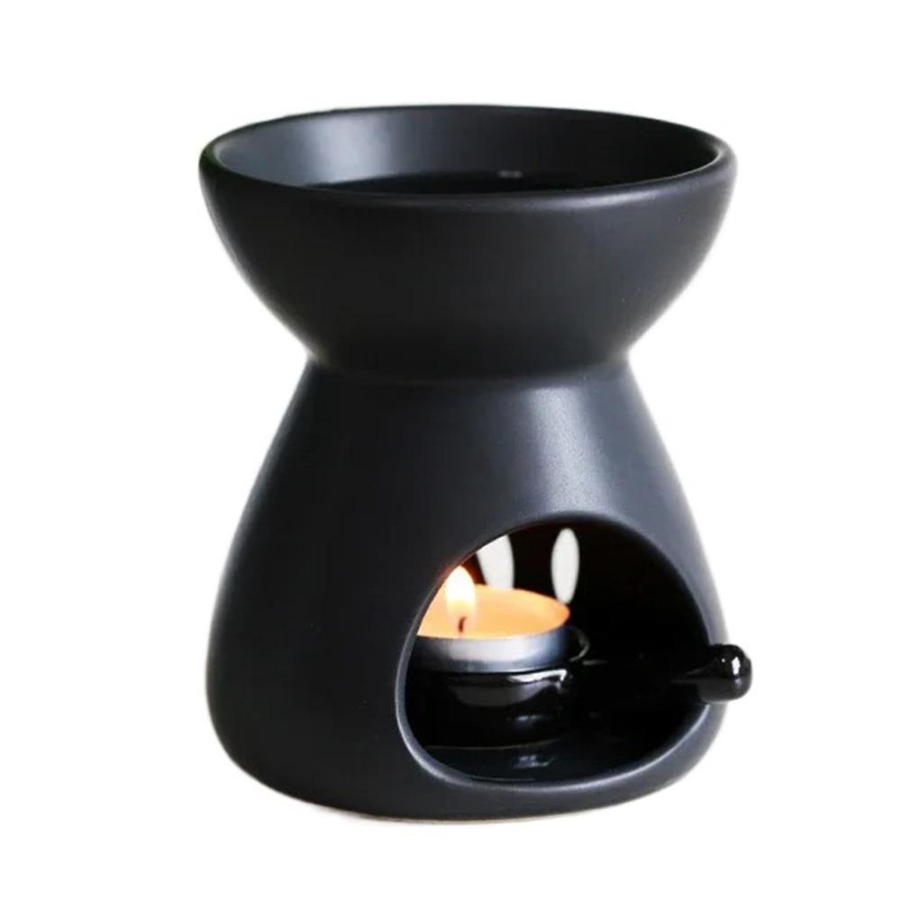 With Tealight Spoon Wax Melt Warmer 90ml Capacity Candle Wax Melter Ceramic Candle Burner  Incense