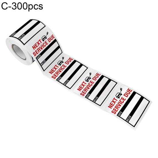 Reminder Sticker Removable Convenient Waterproof Next Service Due Sticker for Car