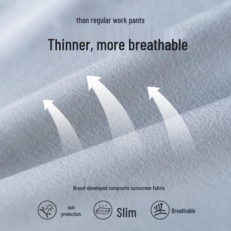 ZAUO Sun-Protective Quick-Dry Wide-Leg Cargo Pants