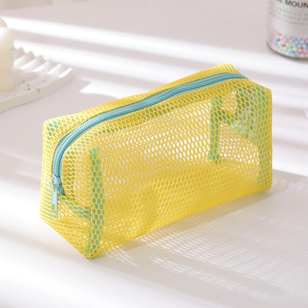 Dopamin Lippenstift Make-up Tasche Netz Reißverschluss Münzbörse Mode Kleinigkeiten Aufbewahrungsbeutel Reise