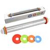 Adjustable Pin with Thickness Rings - Stainless Multi-Purpose Dough Roller for Baking