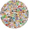100PCS Cute Animals Cartoon Stickers Waterproof DIY Phone Laptop Guitar Notebook Suitcase Cup Kid Toy Graffiti