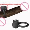 Rechargeable Penis Vibrating Ring Delay Ejaculation Bullet Vibrator Clitoris Massager Adult Sex Toys for Men Cock Silicone Rings