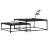 VidaXL Nesting Coffee Tables 2 Pcs Black Engineered Wood 832818