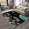 3D Starry Botanical Sun Moonlit Mushroom Rug Floral Hippie Moon Phase Carpet for Aesthetic Bedroom Living Room Vintage Game Mat