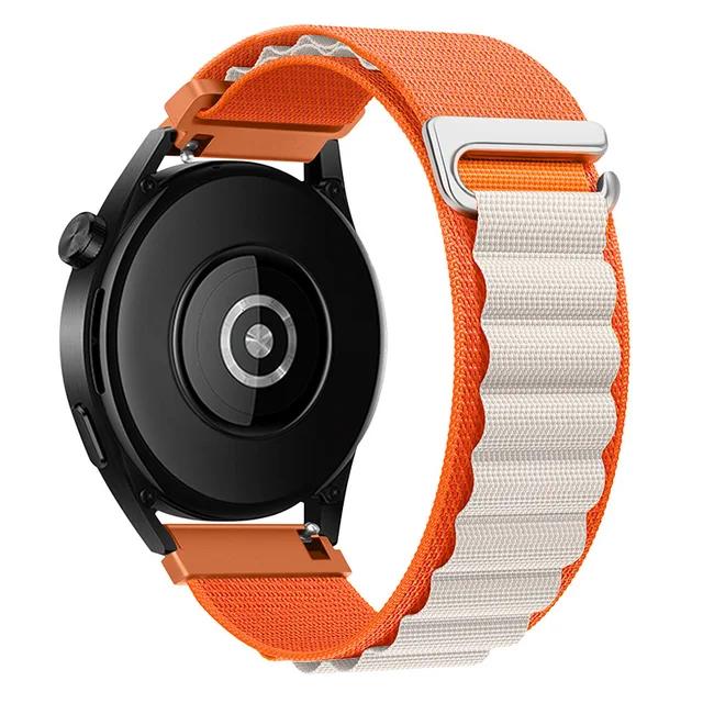 20mm 22mm Nylon Alpine Loop Strap For Samsung Watch 7 6 5 4/Huawei Watch 5/4/3/GT5-4-3 Pro Wristband Amazfit Active 2/Bip 6 Band
